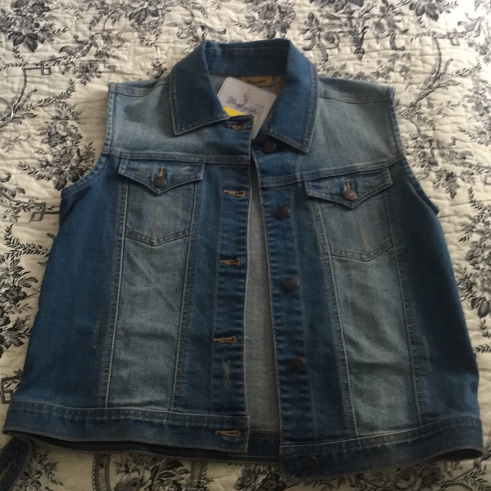 Distressed Wrangler Vest